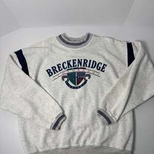 Vintage Breckenridge Colorado Ski Resort Graphic Sweatshirt L
